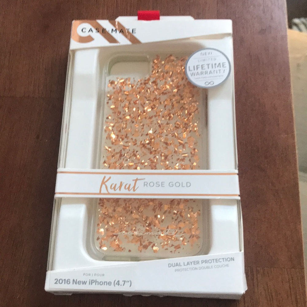 iPhone 6, 6s & 7 Case.Mate Karat Rose Gold 4.7